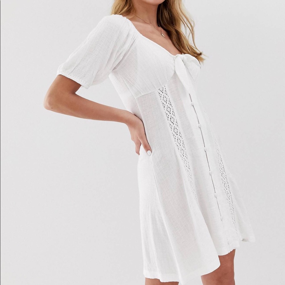 NEW W/ TAGS white ASOS mini dress